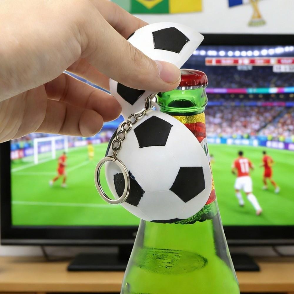 Sports Theme Sports Ball Bottle Opener Fan Gift Ball Key Chain Magnetic Bottle Opener Home Bar