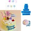 Creative Cake Toppers for Party Decorations Reusable Cupcake Picks for Birthday Wedding Baby Shower and Festive Celebrations