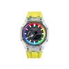 CASIO Unisex Liquid Crystal,Analog Dual Display Series 48.5mm Black Watch GA-2100-7A(Watch8--)