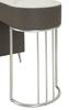 Bed Desk Sharon Grey With Stool Silver Legs Cm 120X40X75 (Stool Size Ø36X39)