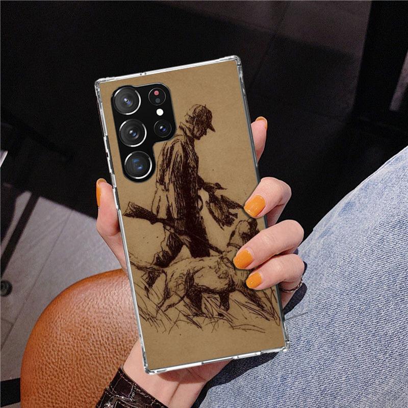 Чехол для телефона Hunter Dog Hunting для Samsung Galaxy S26 S25 Edge S23 S24 Ultra S22 Plus S21 S20 FE Уникальный чехол Мягкая накладка Galaxy S