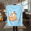 Hilda Cartoon Printed Flannel Blanket, soft throw for bedroom sofa, washable, fan merchandise, great gift.