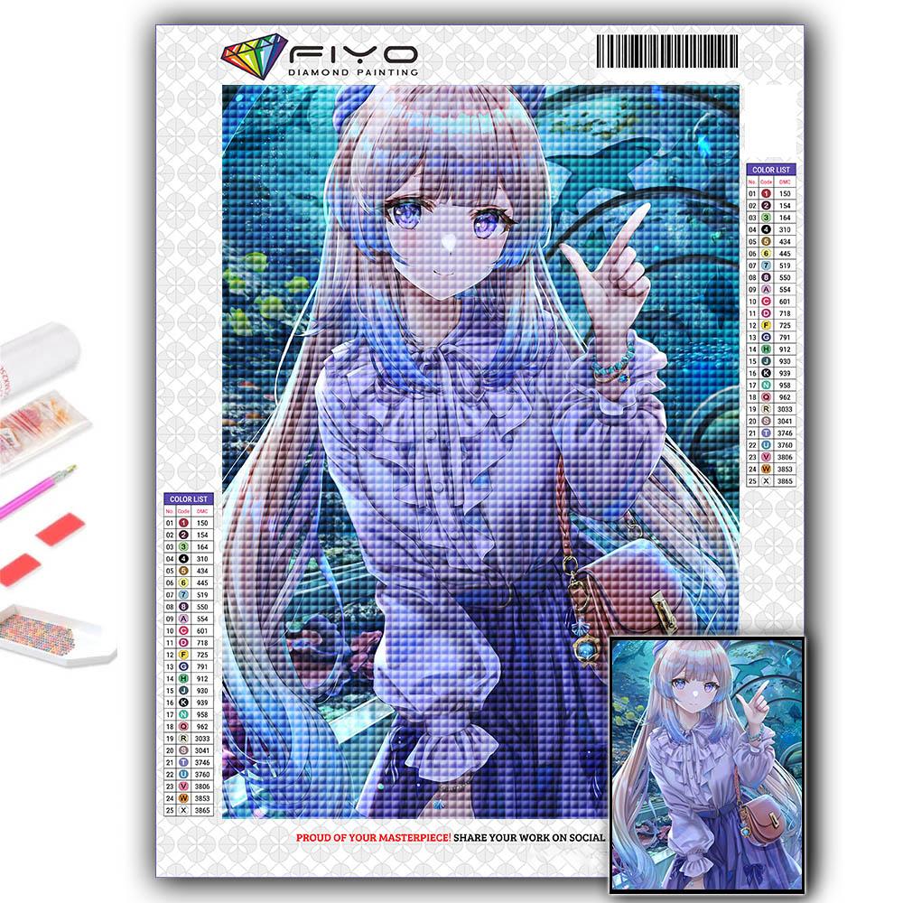 5D Алмазная картина Genshin Игровой персонаж DIY Алмазная вышивка Горный хрусталь Украшение дома