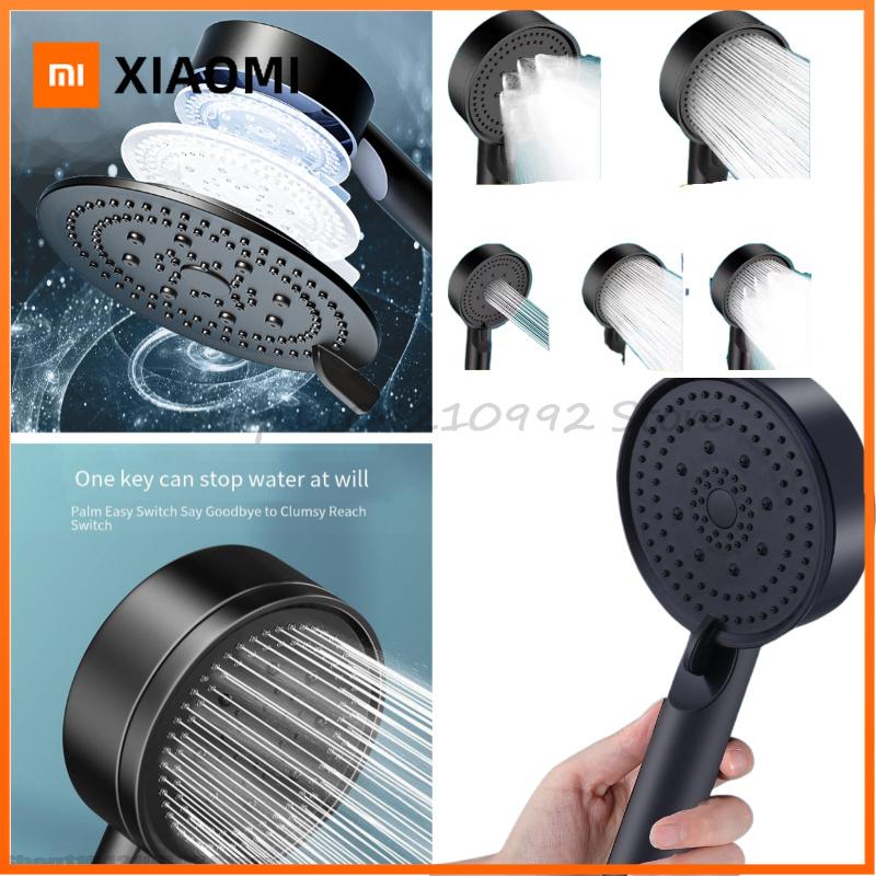 Xiaomi 5 режимов душевая лейка с усилением давления, многофункциональная регулируемая большая душевая насадка для воды, массажная, аксессуар для ванной комнаты, тропический душ