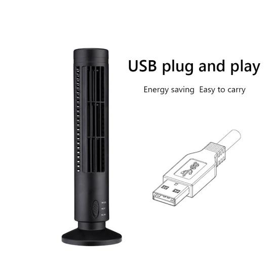 Безлопастной 2 мини-электрических USB-скоростных настольных вентилятора воздушного охлаждения для домашнего офиса 2