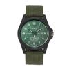 Military Calendar Analog Waterproof Nylon Strap Woven Large Dial Simulated Quartz Watch Fashion Watch Green Birthday Christmas Day Gift Men's Watches