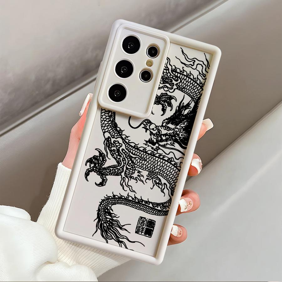 Крутой чехол-кейс с китайским драконом для Samsung Galaxy S26 Ultra S20FE S24 Plus S23 FE S22 S21 S24Ultra S25 S25 Edge