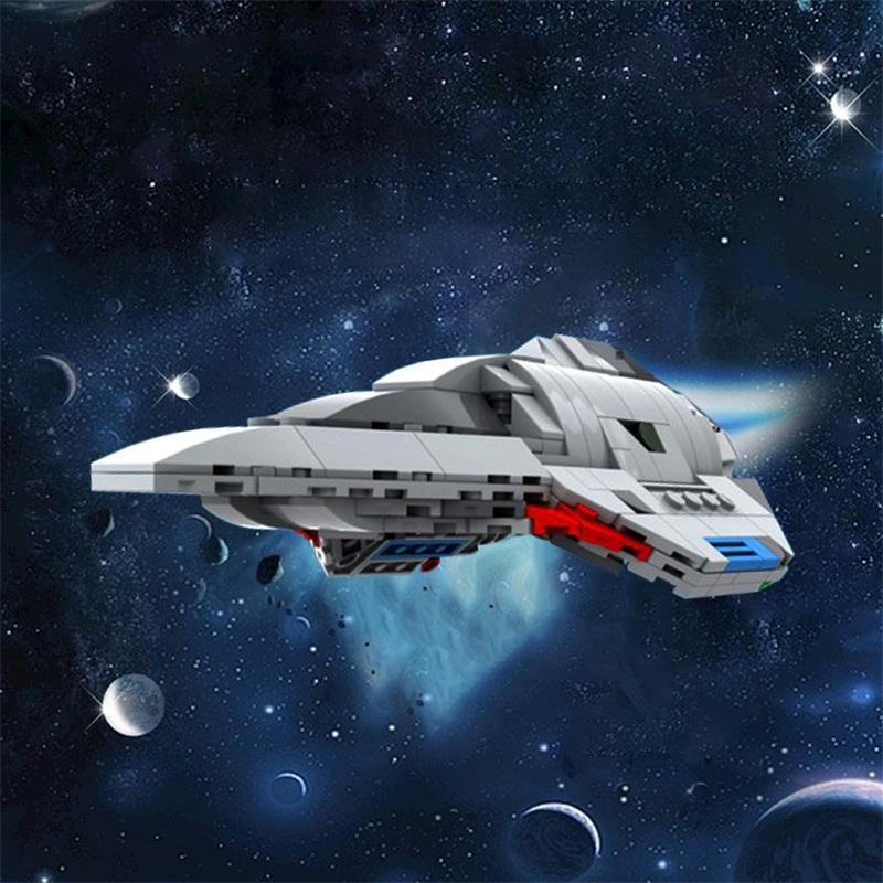 MOC Star Trek Voyager Delta spacecraft high brick parts assembly building block toy