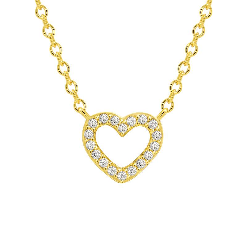 Цепочка с подвеской Love на ключицу, простая корейская версия, ожерелье в форме сердца высокого класса от INS