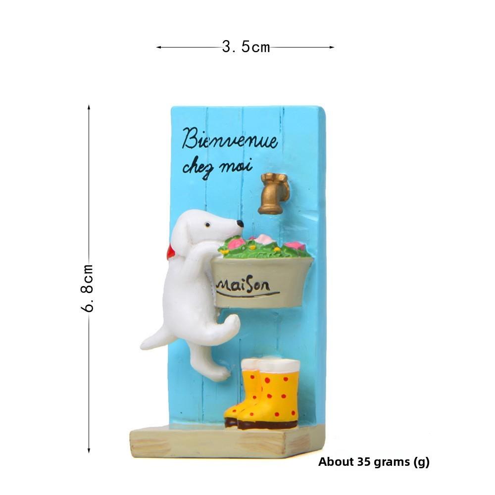 Resin Cat Flower Bed Water Tap Figurine For Garden Scene Decoration And Gift Ideas