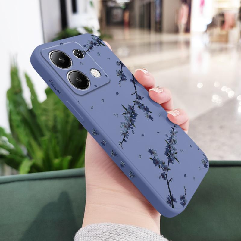 Чехол для телефона 'Цветущие ирисы' для Xiaomi Redmi Note 14 13 12 12S 11 11S 10 10S 9 9S Pro Plus 4G 5G Жидкий силиконовый чехол