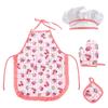Play House Kitchen Toys Kit Chef Suit Apron Cake Mini Baking Mold Glove Spoon Cup Hat Tool Pretend Play Girls Birthday Gifts