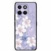 3D чехол для Honor X7d 5G Чехол X 7 d Coque 6.77" Тиснение Цветы Черный Силикон Мягкая задняя крышка Для Honor X7d 4G Чехлы Оболочка Funda