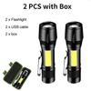 Portable Mini Led Flashlight Rechargeable Zoom LED Flashlight XP-G Q5 Flash Light Torch Lantern 3 Lighting Modes Camping Light