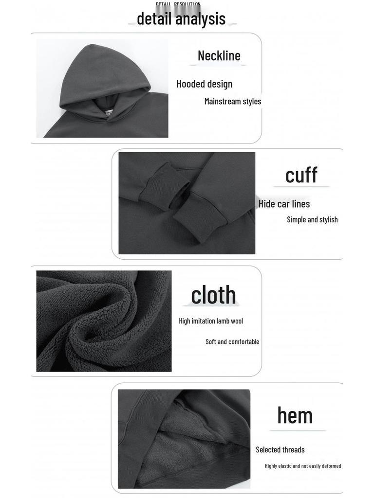 Худи флисовое с приспущенным плечом 500 г с карманами – Толстовка толстая, свободного кроя для пар