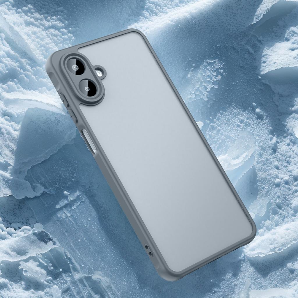 For Samsung Galaxy A07 4G Case Drop Proof Airbags Frosted Translucent PC+TPU Phone Back Cover