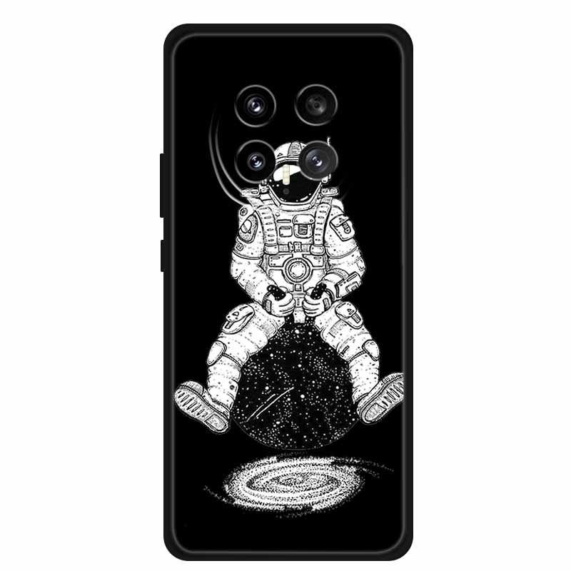 Чехол для телефона Honor Magic8 5G, мягкий ТПУ, черная силиконовая крышка для Honor Magic 8 2025, чехол Coque, мультяшные цветы, защитный Funda