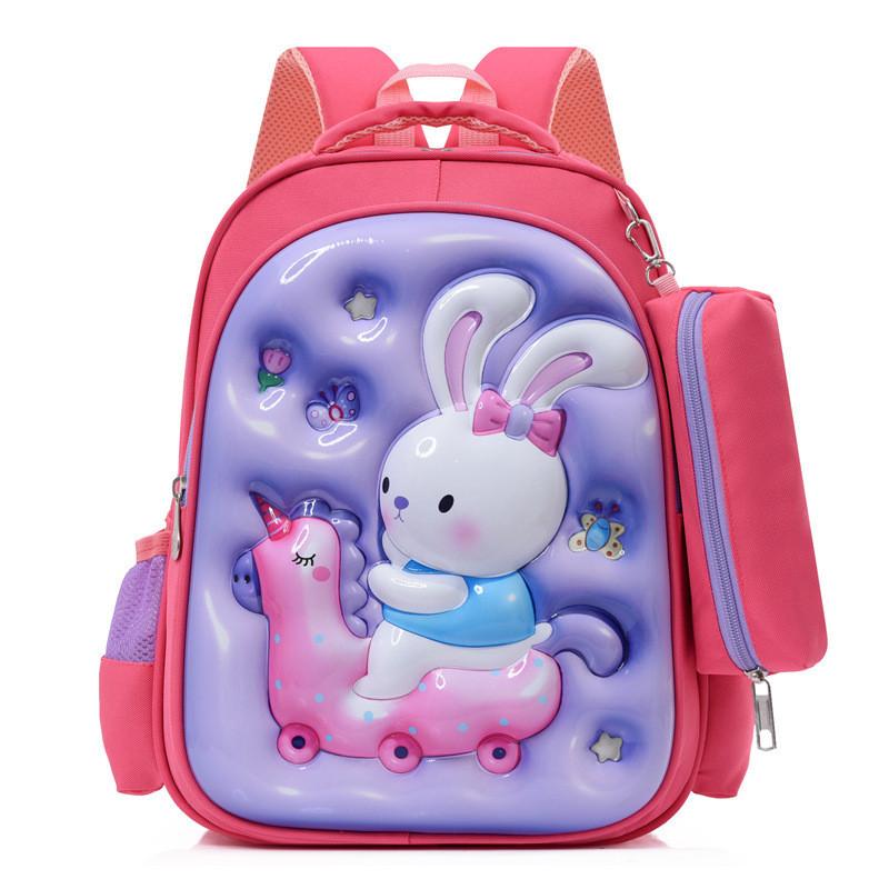 Милый мультяшный рюкзак с жестким корпусом для девочек, очаровательный школьный рюкзак для детей