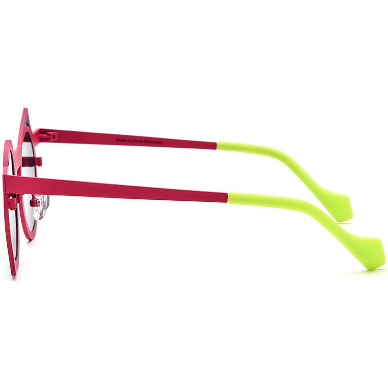 Borregls Colorful Titanium Sunglasses Men Vintage Irregular Fashion Women 2025 New Retro Polarized UV400 Sun Glasses 185801T