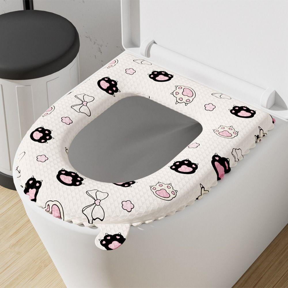 Водонепроницаемая подушка на сиденье унитаза с ручкой, туалетная подкладка, универсальная крышка сиденья унитаза из ЭВА, для дома