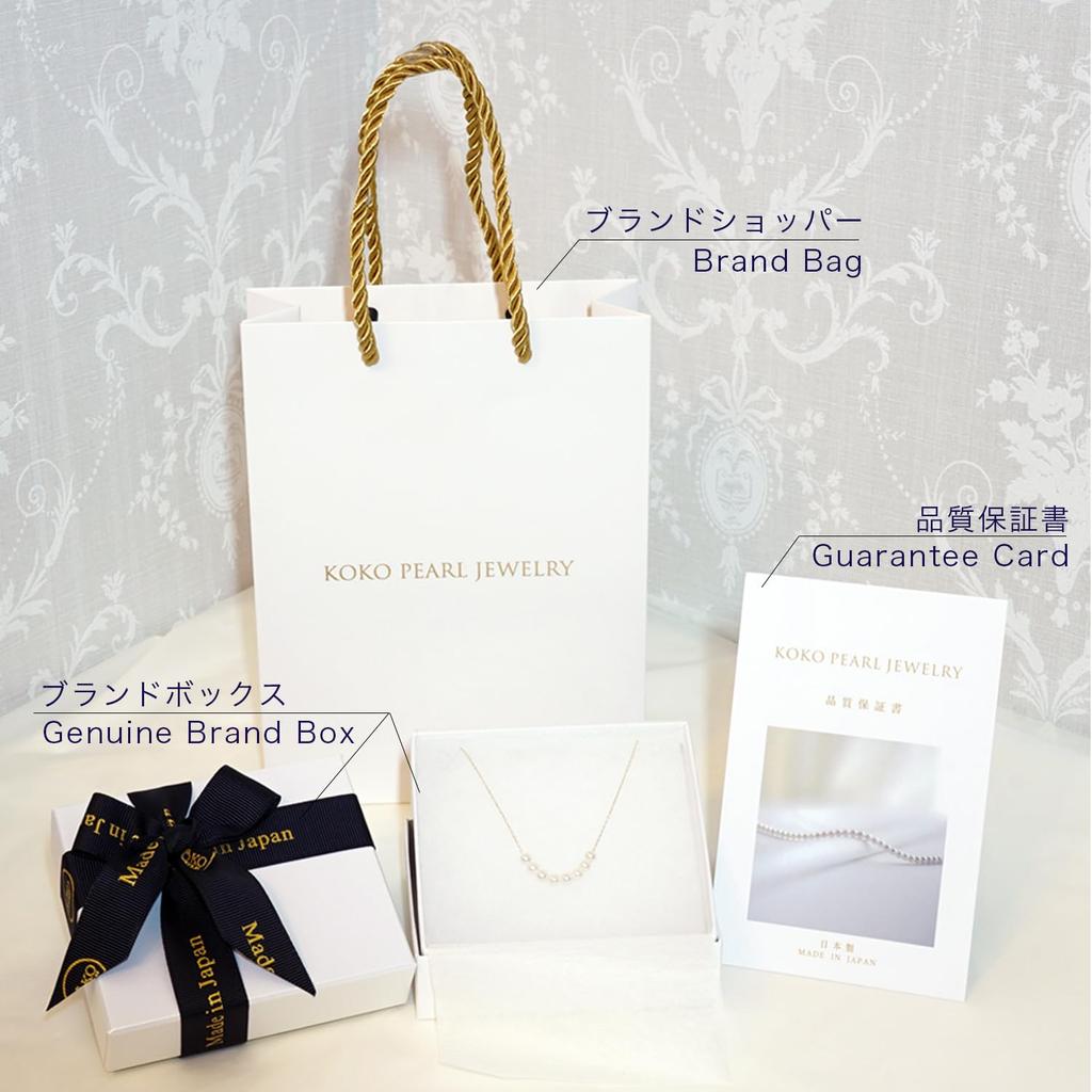 ЖЕМЧУГ Сделано в Японии Ожерелье из натурального жемчуга для настоящего жемчуга Акойя Повседневная носка Жемчужная станция [KOKO JEWELRY] Женщины, Жемчуг, (Тип G.11)