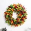 Цветочная гирлянда Настенное украшение на дверь Круглый цветочный венок Окно Вечеринка