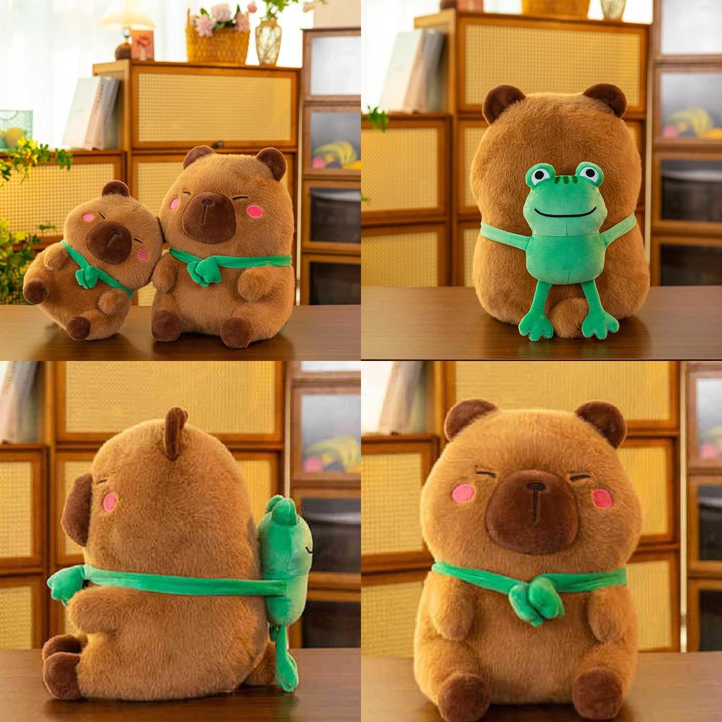 Charming Cute Cartoon Capybara Plush Animal Toy Adorable Kawaii Stuffed Doll