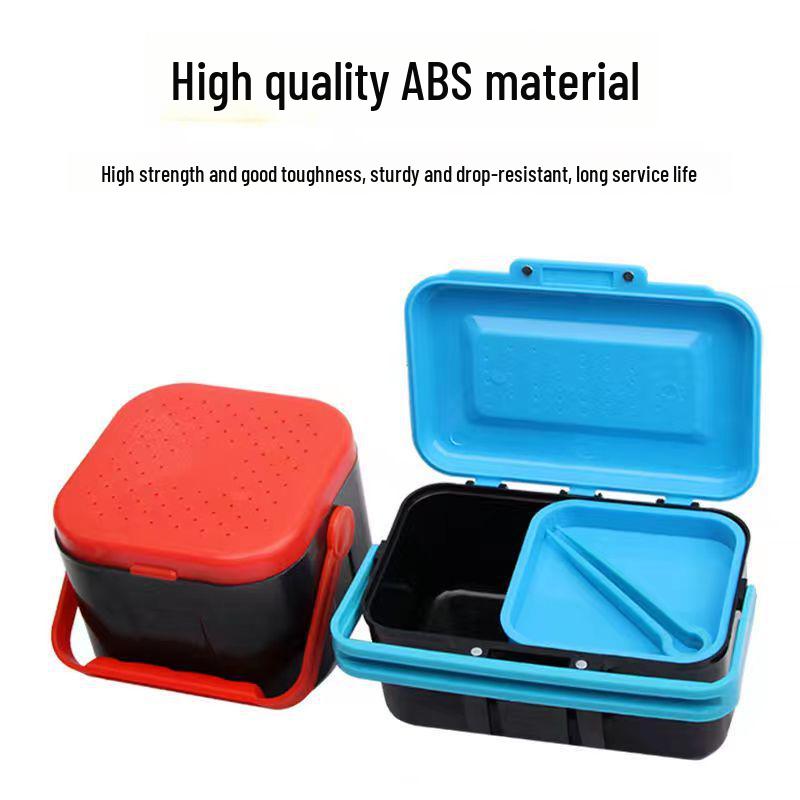 Многоцелевой ящик для живой наживки для дождевых и песчаных червей - Аксессуар для рыболовных снастей