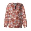 Women's Casual Fashion Long Sleeve Printing Zipper Hooded Sweatshirt Top