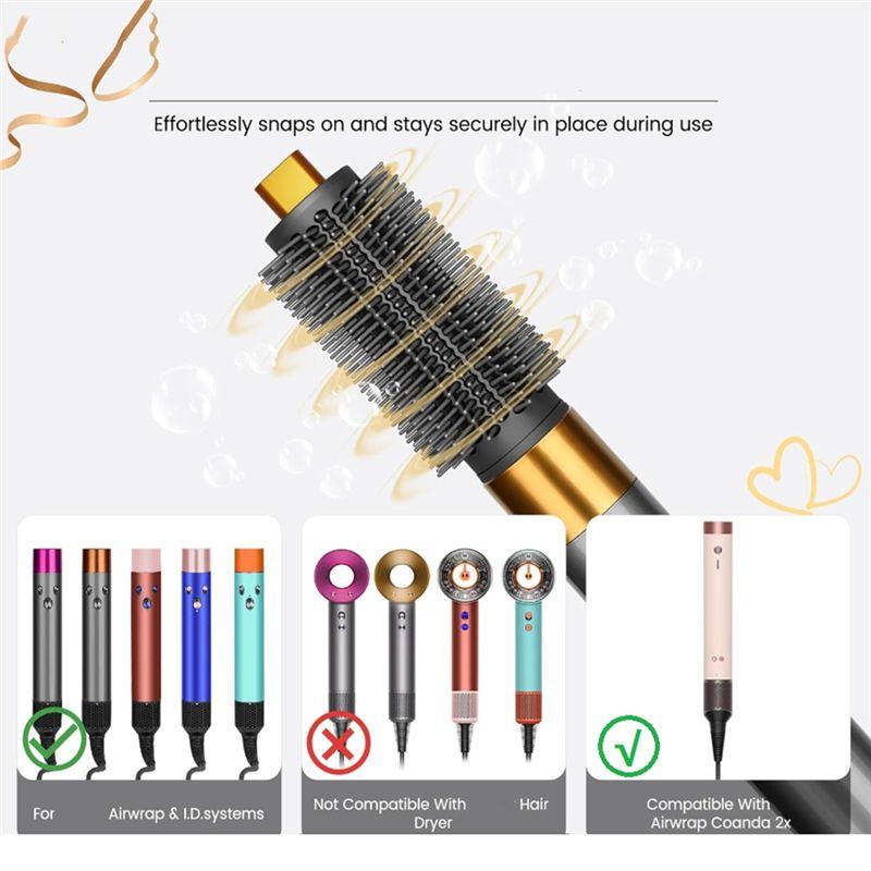 -November Upgraded Large Round Brush And Round Volumizing Brush Set For Dyson Airwrap HS01 HS05 HS08 Curling Iron Attachment Acc
