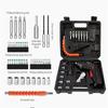 47 Pieces 3.6V Electric Screwdriver Set 1800mAh Battery Powered Portable Cordless Power Screwdriver
