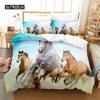 Комплект постельного белья с изображением животных, комплект пододеяльников, комплект постельного белья с 3D-принтом, комплект постельного белья размера «queen size», модный дизайн
