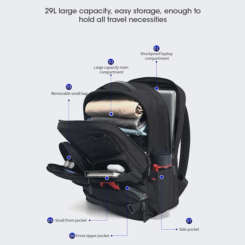 Двухслойный рюкзак Tigernu, 2022, мужская водонепроницаемая дорожная сумка для ноутбука 17,3 дюйма, уличный тактический рюкзак неограниченной серии 29 л