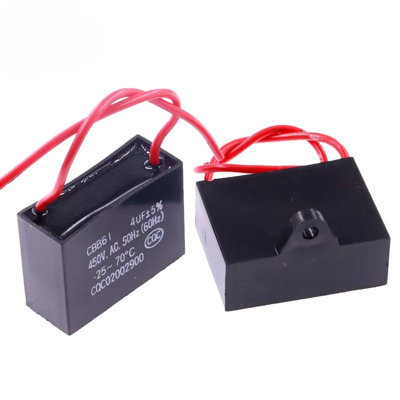 Конденсатор CBB61 450 В Пусковой конденсатор вентилятора 450 В переменного тока Конденсаторы вентилятора 1 мкФ/1,2 мкФ/1,5 мкФ/2 мкФ/2,5 мкФ/3 мкФ/4 мкФ/5 мкФ/6 мкФ/10 мкФ