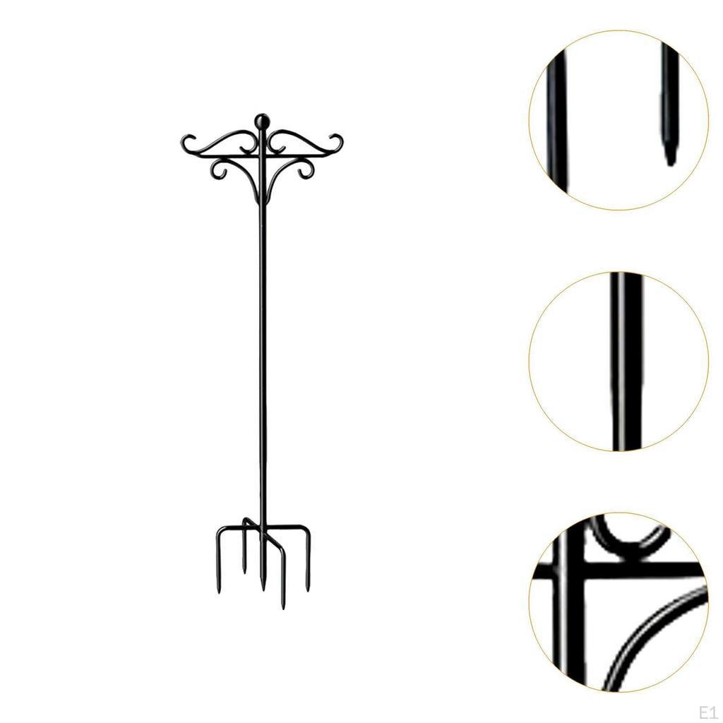 Садовый крючок для кормушки для птиц, металлическая подставка для уличного украшения с двойными вешалками