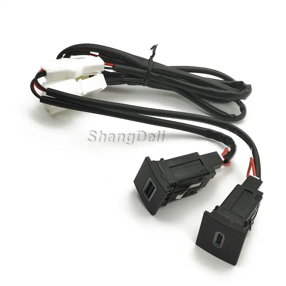 Автомобильное USB-зарядное устройство для VW Golf 6 Jetta 5 MK5 Scirocco 2006-2012 PD Quick Charge QC3.0, кнопка автомобильного адаптера для зарядки телефона