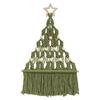 Aesthetic Christmas Tree Macrame Tapestry Tassel Cotton Rope Tapestry  Dorm Room
