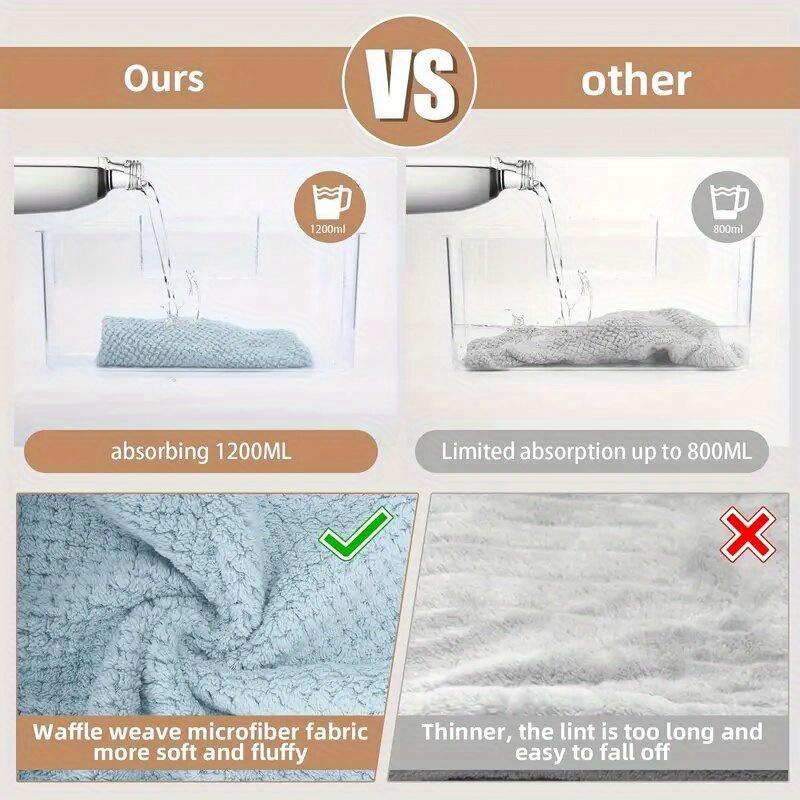 Ultra Soft Microfiber Towel - Fast Drying, Super Absorbent Wrap for Women & Girls, Gentle Care for Curly or Damaged Hair, Solid Bathroom Accessory