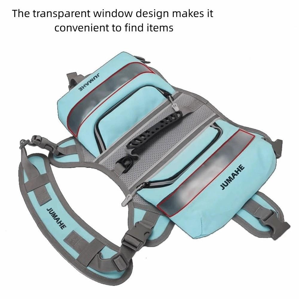 Регулируемая сумка для лакомств для собак, светоотражающая шлейка для собак, седельная сумка, портативный рюкзак для дрессировки собак, для улицы