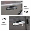 silver abs Car Door Handle Cover Trim Bezel 5pcs For Jeep Wrangler JL 2018-