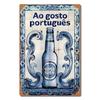 Vintage Racing Series Metal Tin Sign  Super Bock Ao Gosto Portugues Illustration  Rustic Wall Decor for Home Pub Bar  Funny R