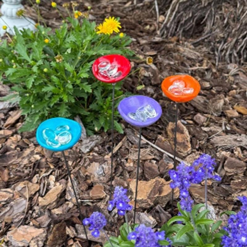 Станция для питья пчел, чашка для питья насекомых и бабочек с шариками, садовый декор