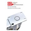 Shangliuxin 6-inch Heavy-Duty Rubber Swivel Caster Wheel