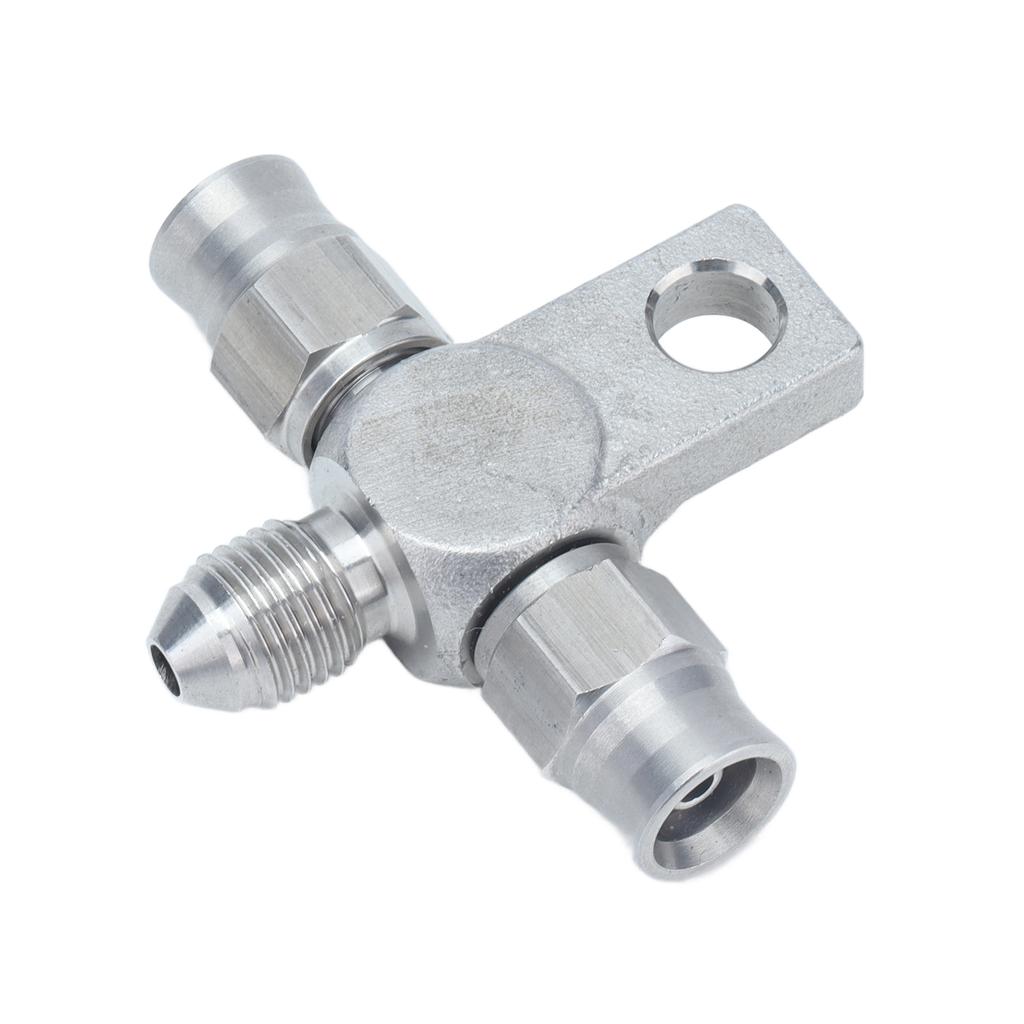 Тройник тормозного шланга AN-3 Фитинги для концов шланга AN3 Компоненты из нержавеющей стали для автомобилей