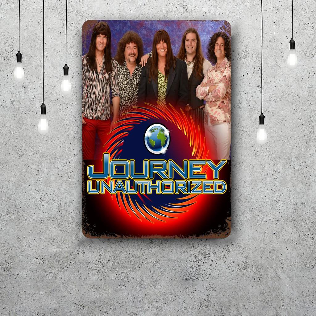 Плакаты Декор Металлические Жестяные Знаки 'Journey Band Vintage' Декор Стены Металлическая Пластина Ретро для Гаража Бара