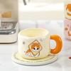 Bread Cat Cartoon Cute Small Gift Ceramic Cup Home Office Mark Single Cup High Appearance Creative Water Cup