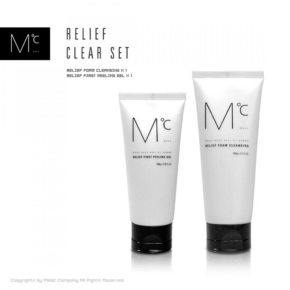 Mdoc Relief Clear Set Foam 150g + Peeling Gel 100g