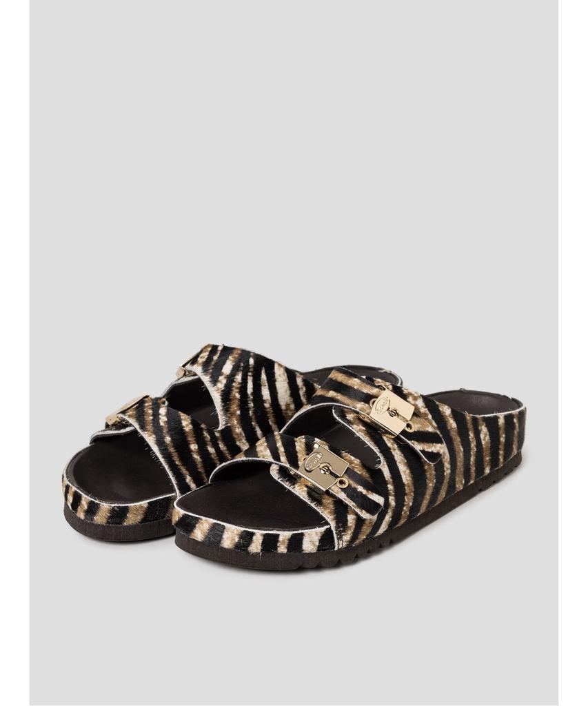 Scholl (Women) Two-Strap Cork Sandals Brown (Hh64K2C12D)