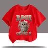 Ragec Consumes Me Cartoon Cat Print Children TShirt Summer Fashion Casual Kawaii Colorful Tops Kids ONeck Short Sleeve Tshirt