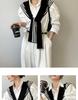 Summer Knit Thin Outerwear Scarf: Office Neck Protection Shawl